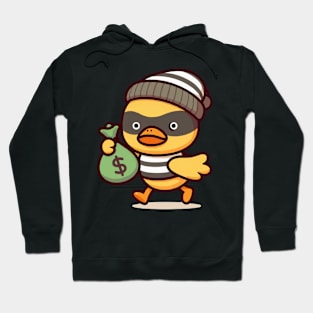 funny robber duck Hoodie